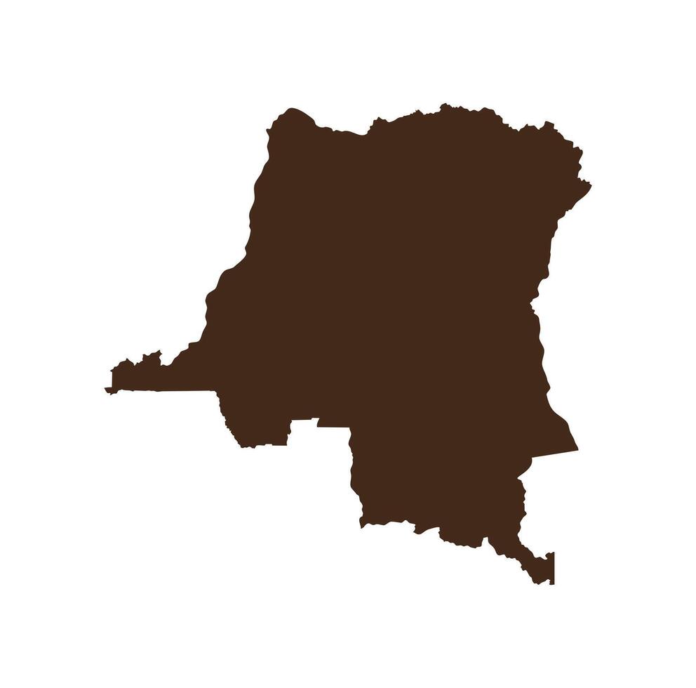 Congo Island Map Design Illustration vector