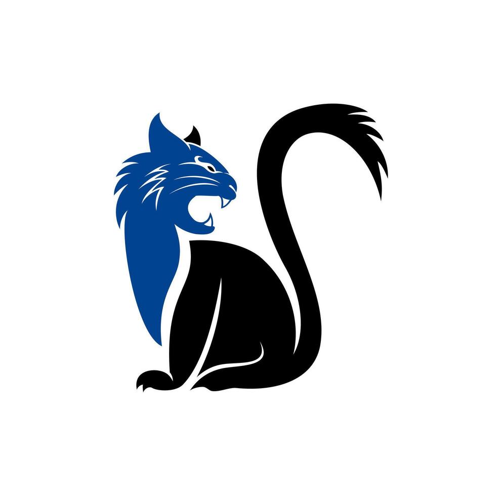 Wildcat Logo Design Illustration vector