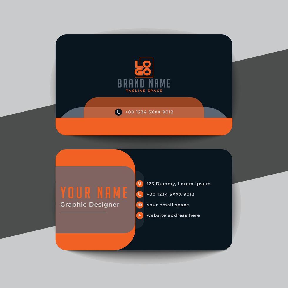 Modern and clean professional business card template vector