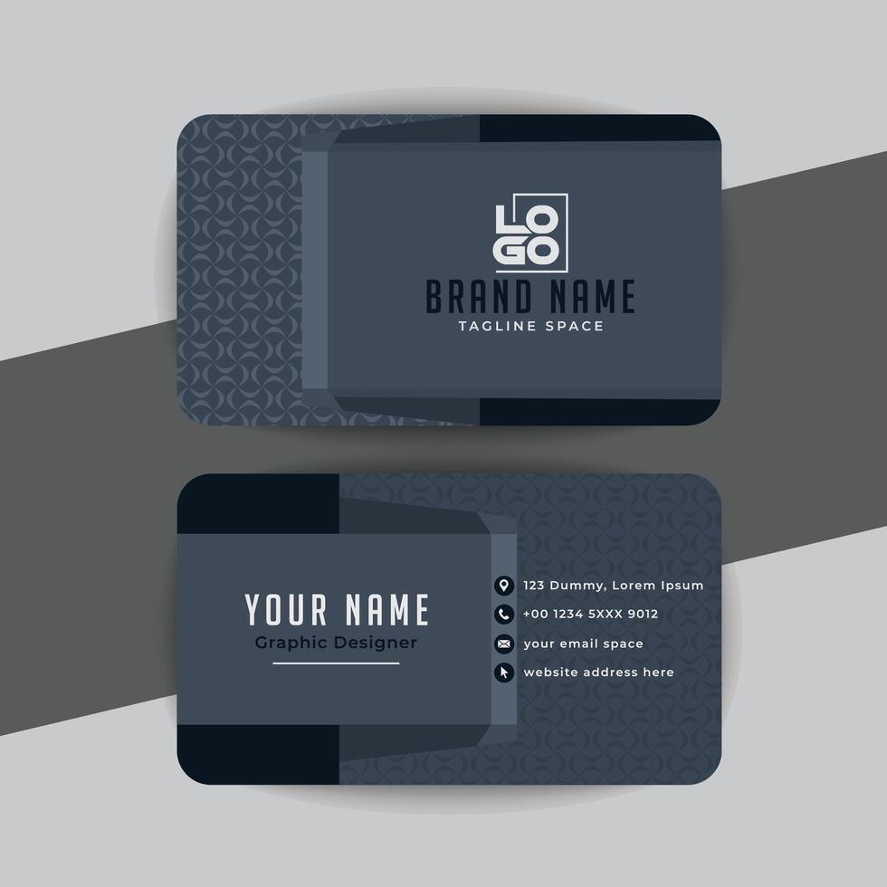 creative modern name card and business card vector