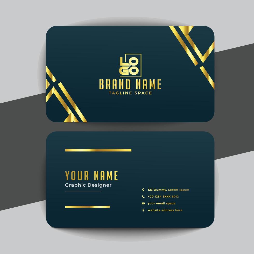 Modern and clean professional business card template vector