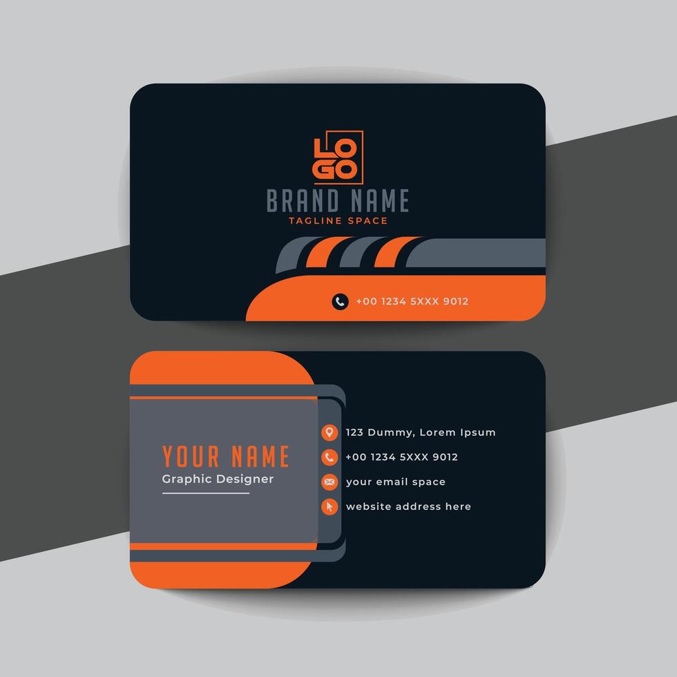 Modern and clean professional business card template vector