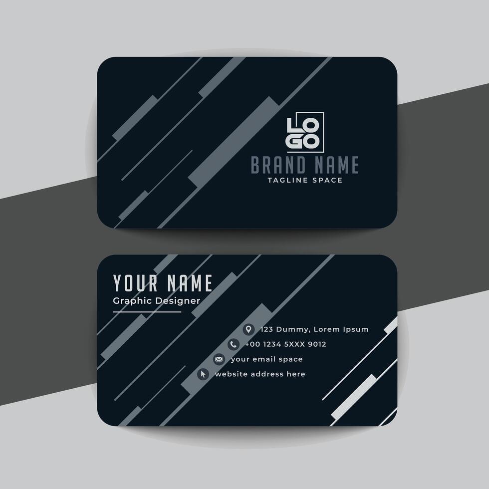 Modern and clean professional business card template vector