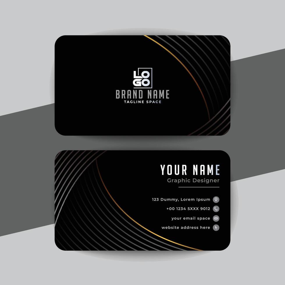 creative modern name card and business card vector