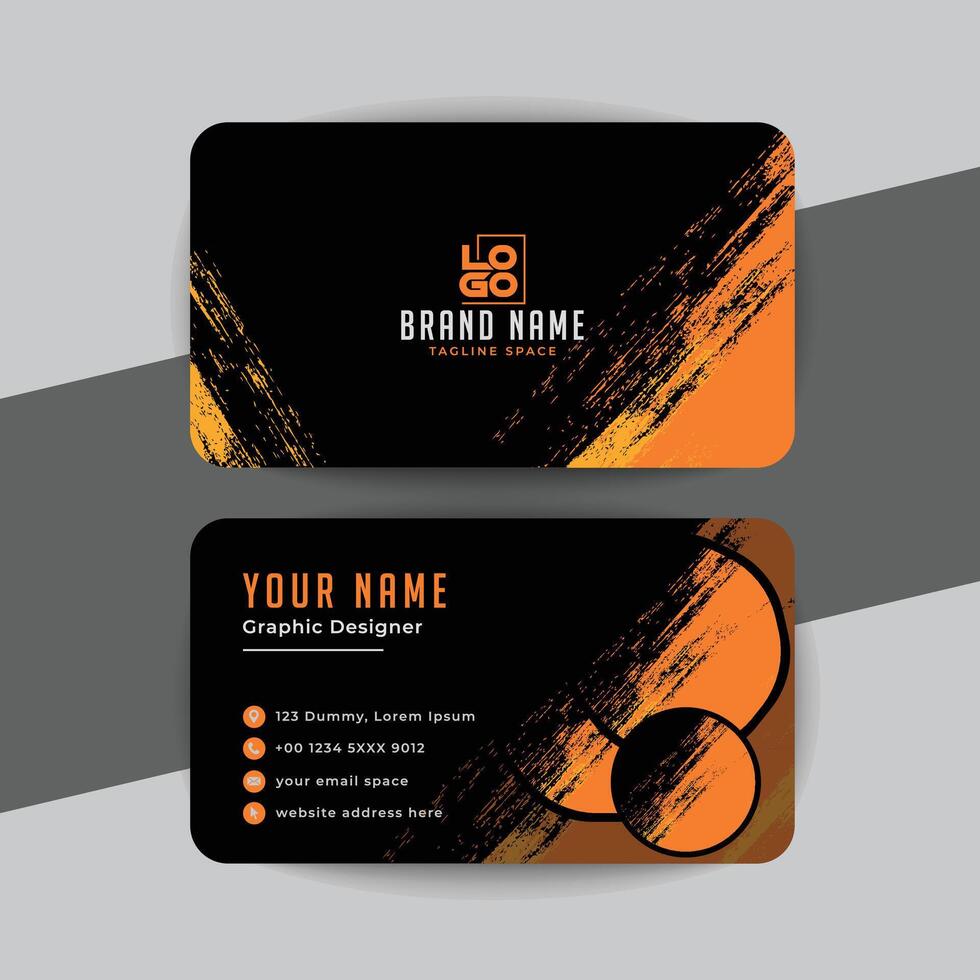 creative modern name card and business card vector