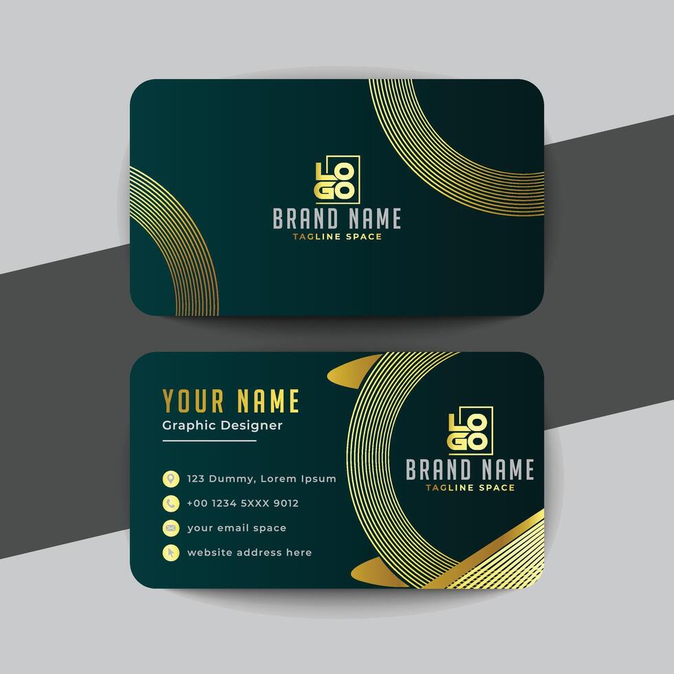 Modern and clean professional business card template vector