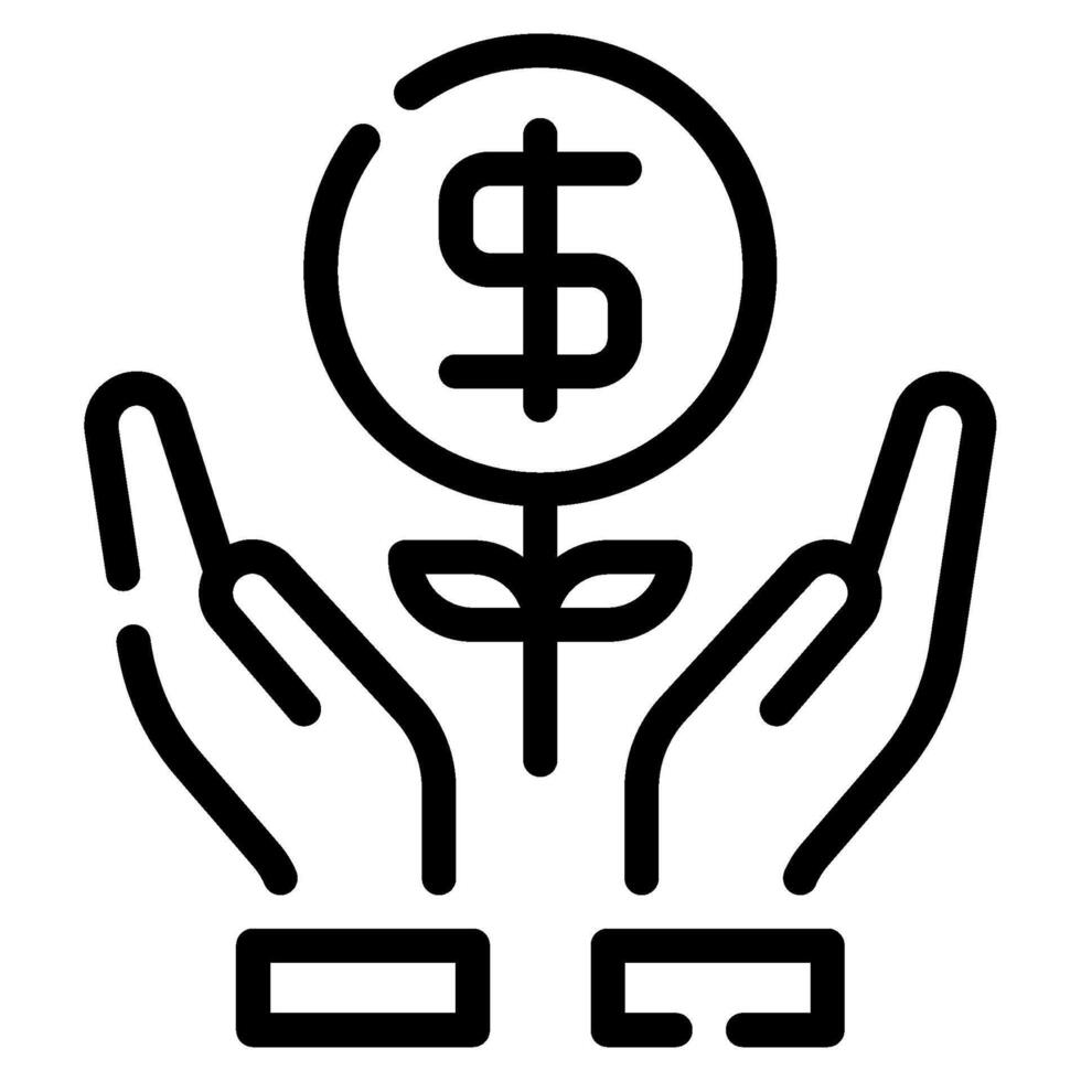 Investment Fund icon illustration for uiux vector