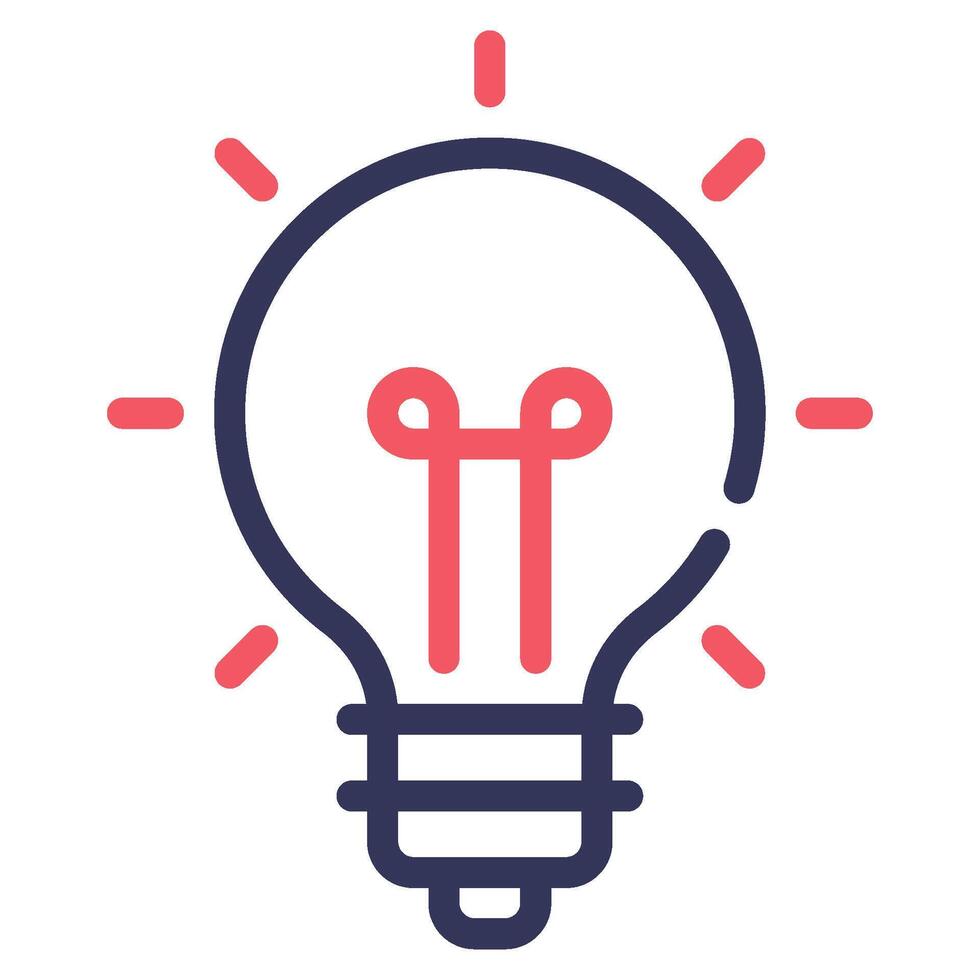Idea Brainstorm icon illustration for uiux vector