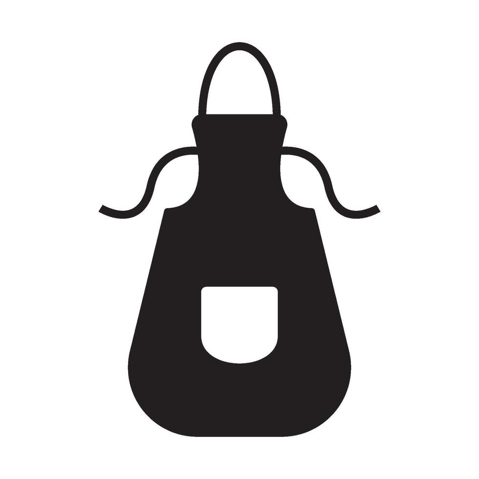 apron symbol icon vector