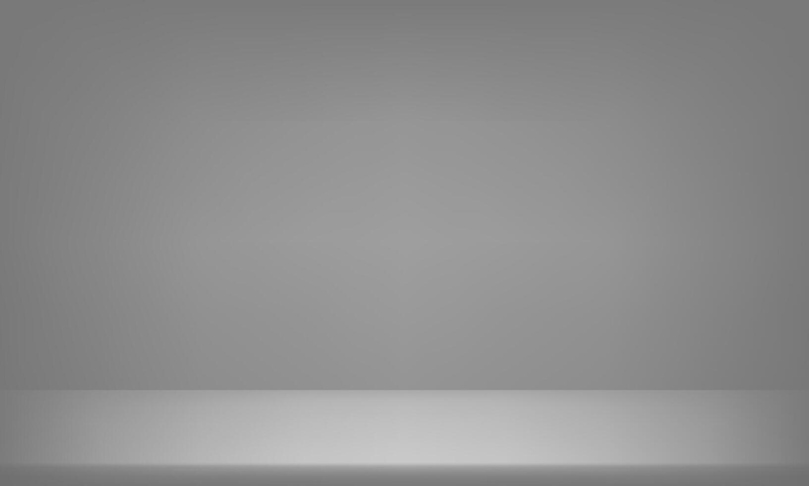 Realistic grey studio wall background. Room in the 3d. Space for selling products on the website. Empty room with spotlight effect. illustration. vector