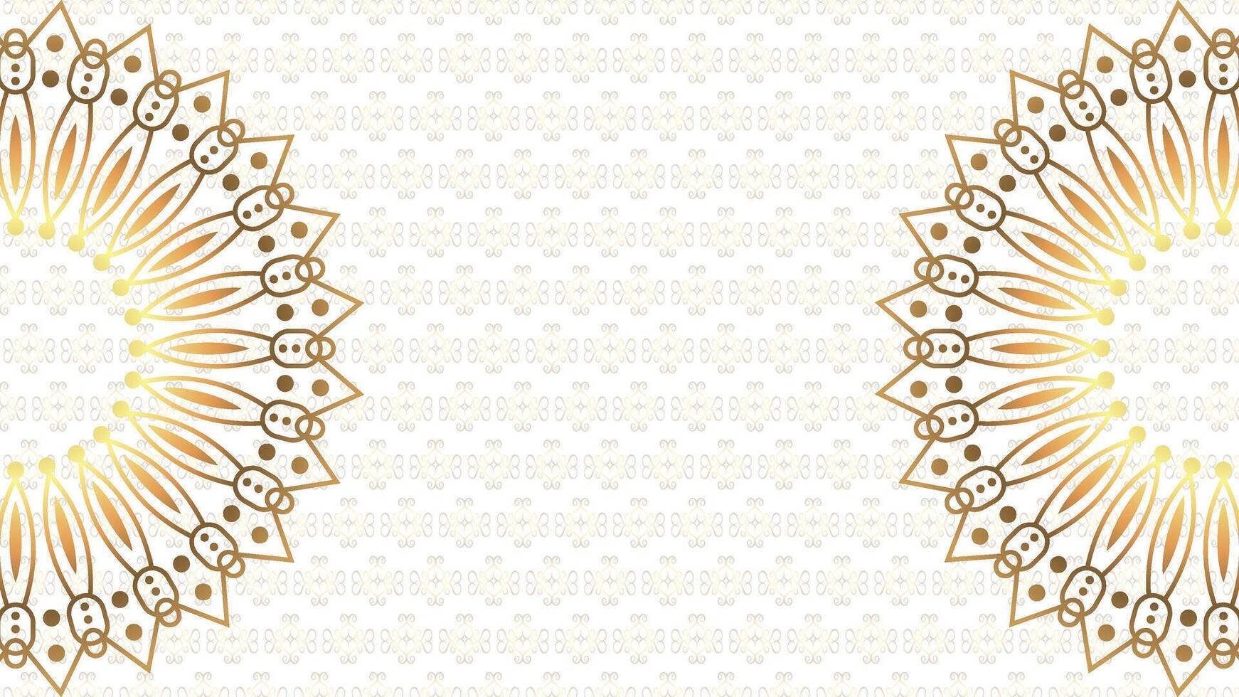 Luxury golden mandala on white background. Decorative golden luxury mandala for card, poster, flyer, print, invitation card vector