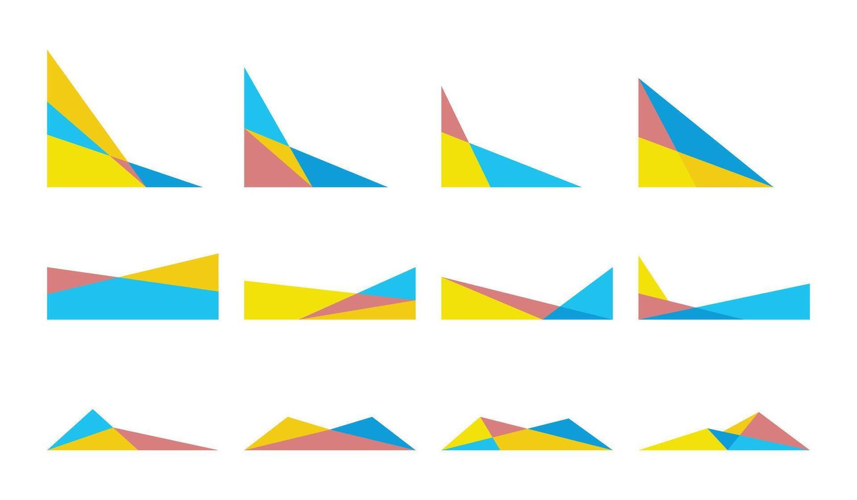 Modern Abstract Colorful Geometric Element, Dynamic Shape Design vector