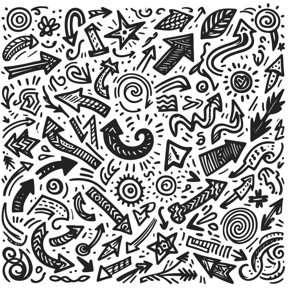 Set of Hand drawn Design vector
