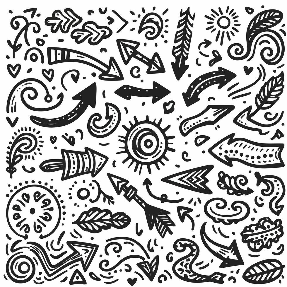 Set of Hand drawn Design vector