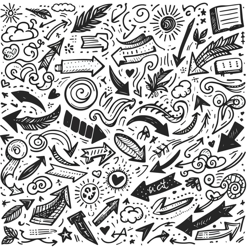 Set of Hand drawn Design vector