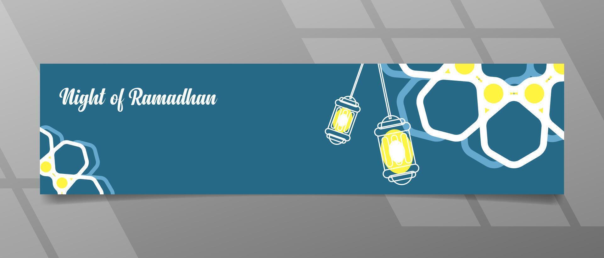Ramadhan kareen banner design vector