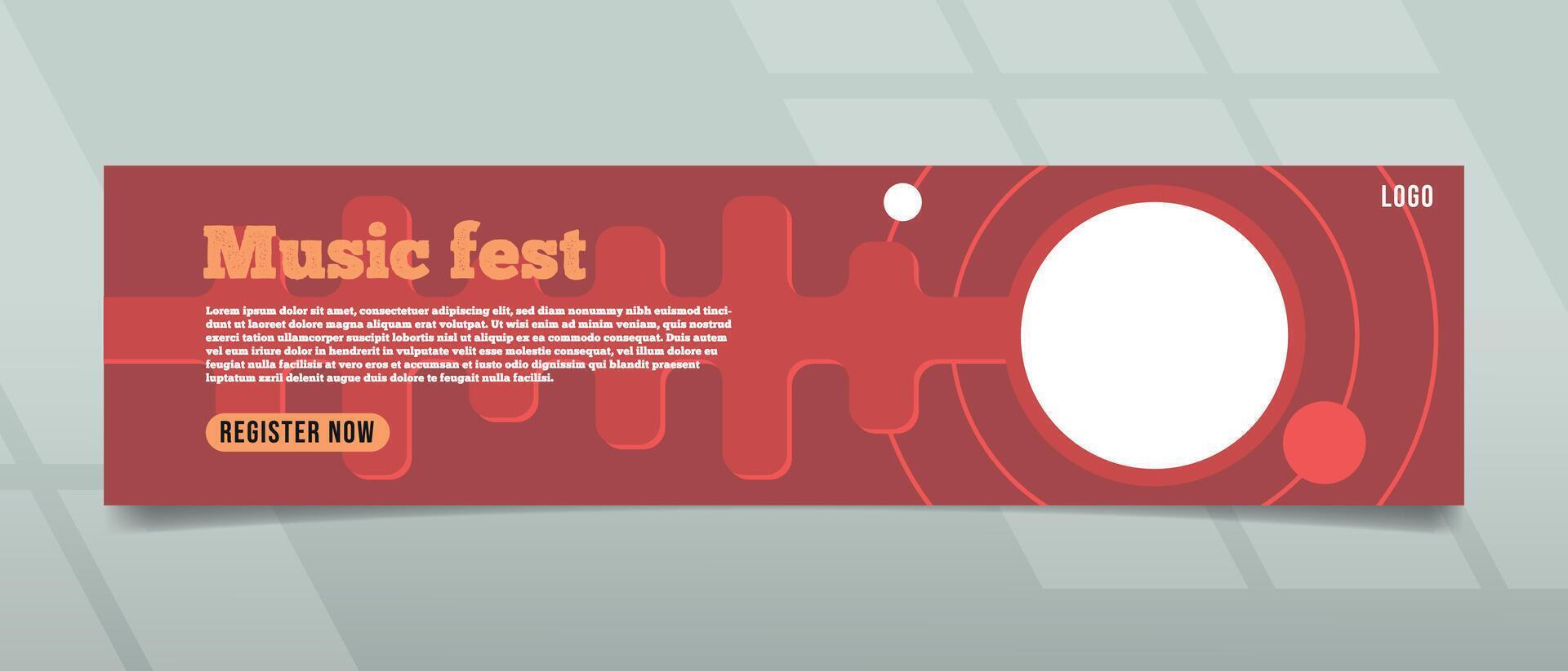 Music Fest Banner Design vector