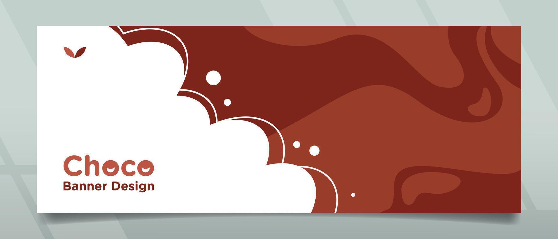 Chocolate Flow Banner Design vector