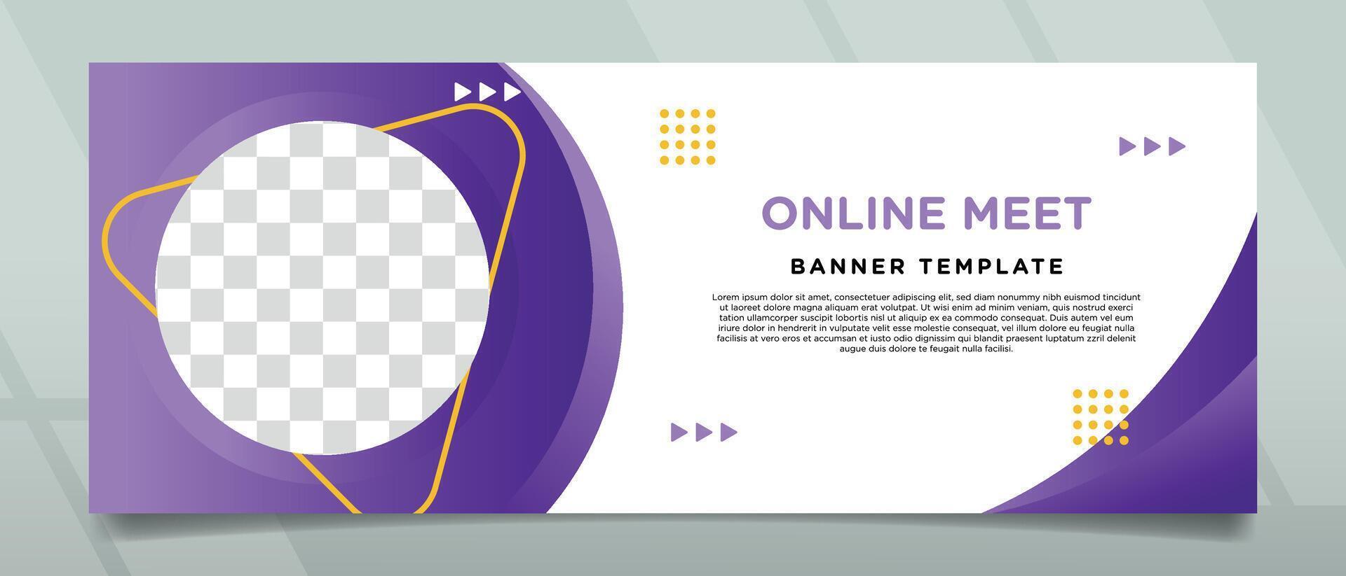 Creative and Simple Modern Style Banner Design vector