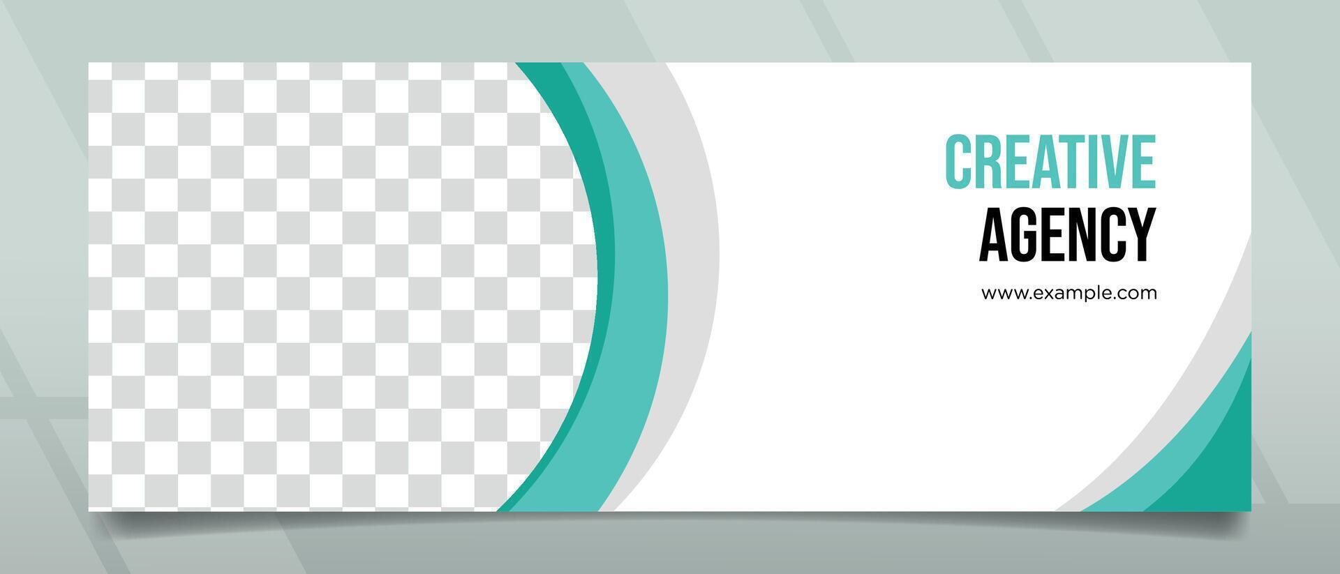 Creative and Simple Modern Style Banner Design vector