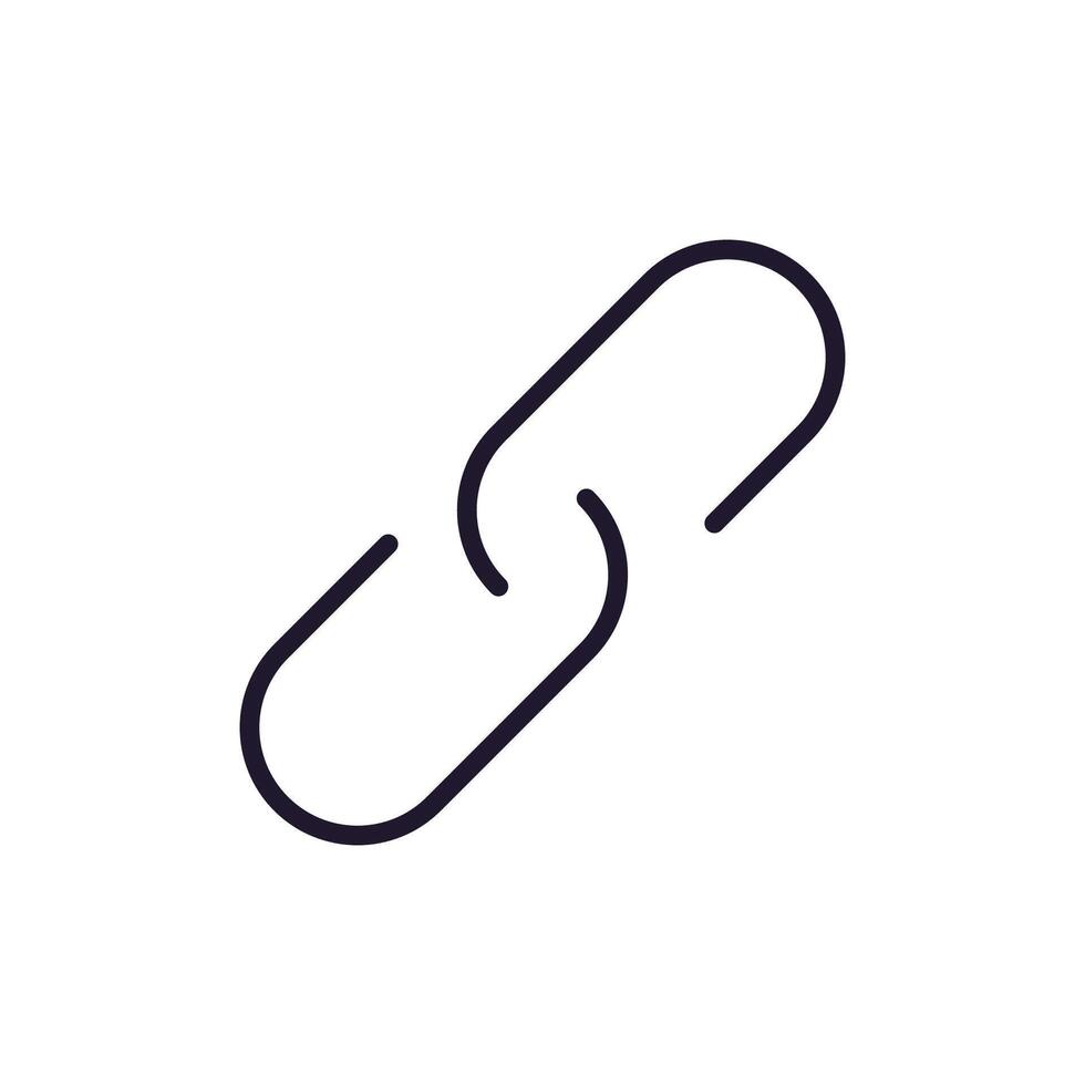 Share and Link Isolated Simple Sign for Websites and Apps vector