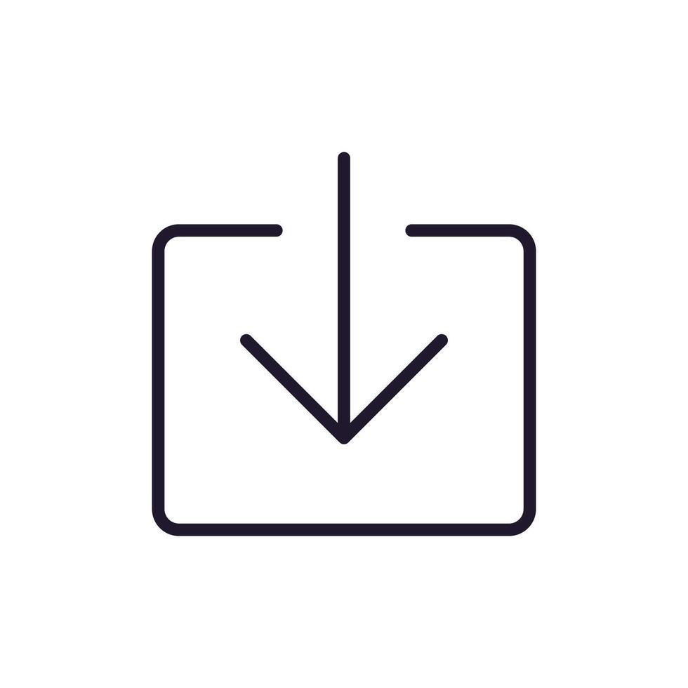 Share and Link Isolated Outline Sign for Websites and Apps vector
