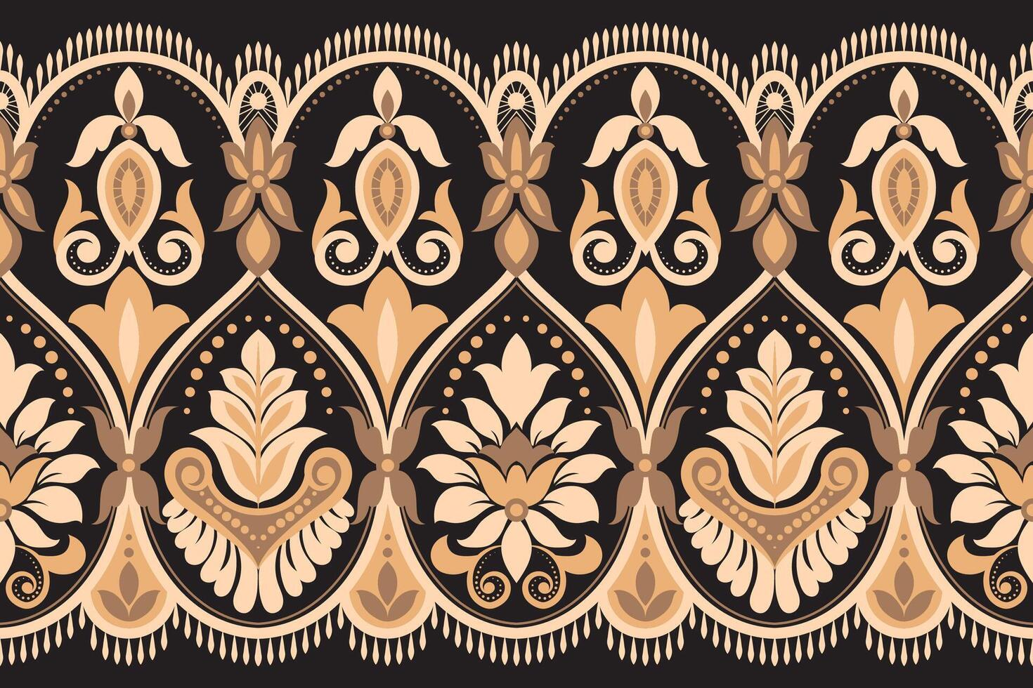 Seamless pattern background Geometric ethnic oriental ikat seamless pattern traditional Design for background, carpet, wallpaper, clothing, wrapping, Batik, fabric, illustration embroidery. vector