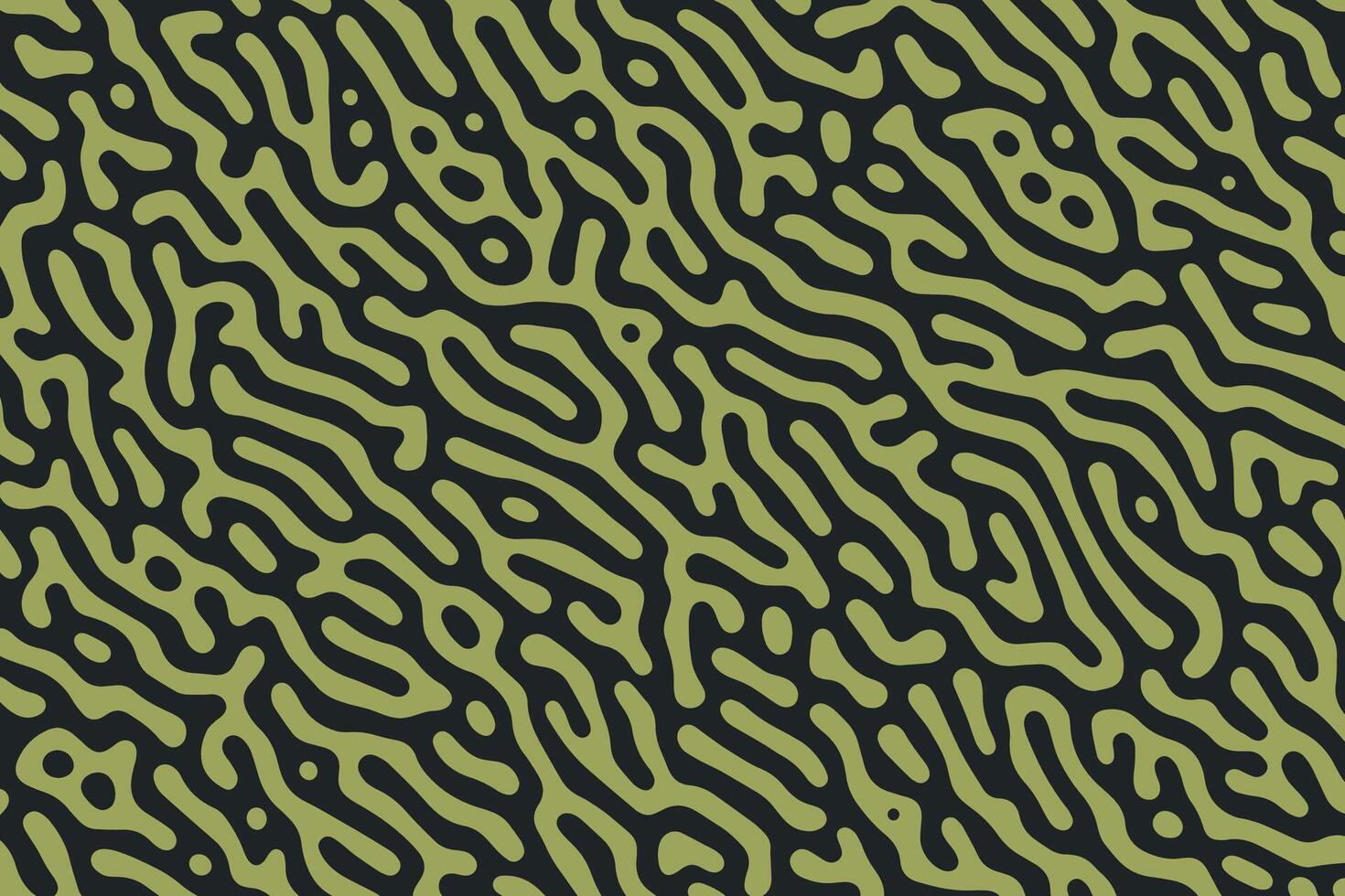 An abstract pattern with wavy, irregular lines creating a maze on a dark background, combining organic curves and geometric appeal vector