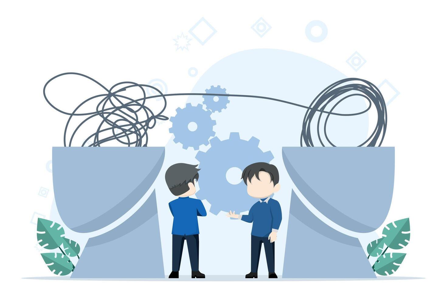 psychological problems concept. help patients with psychological problems. Therapy for mental illness. Mental health problems and their treatment. Mental disorders concept. Flat illustration. vector