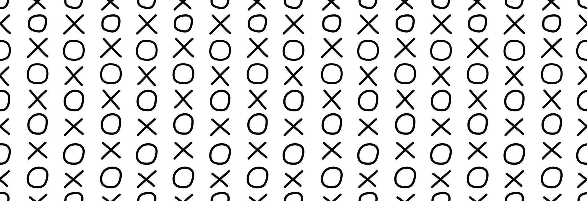 The game of tic-tac-toe banner. vector