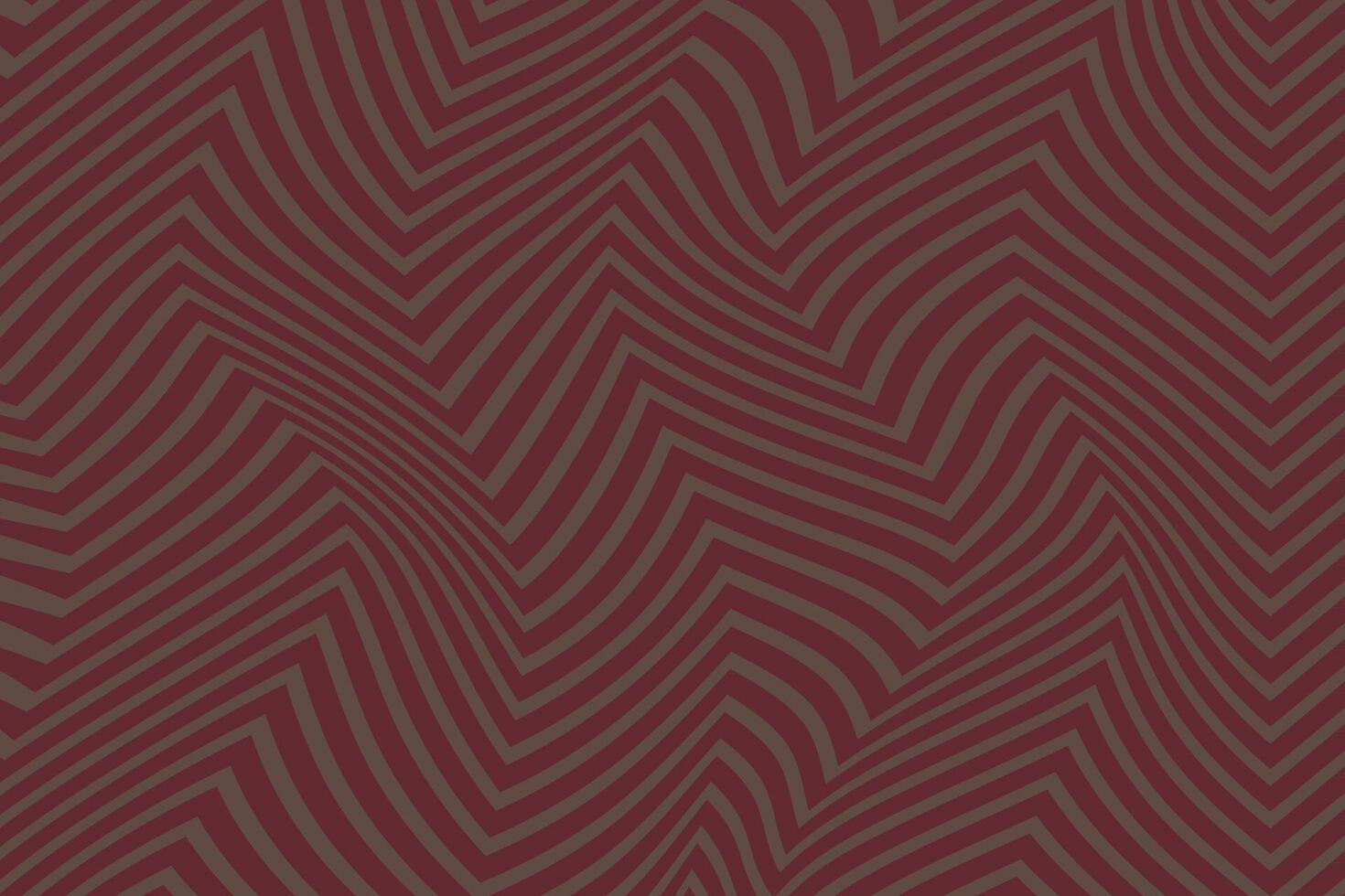 simple abstract dark brown color horizontal line zig zag wavy pattern vector