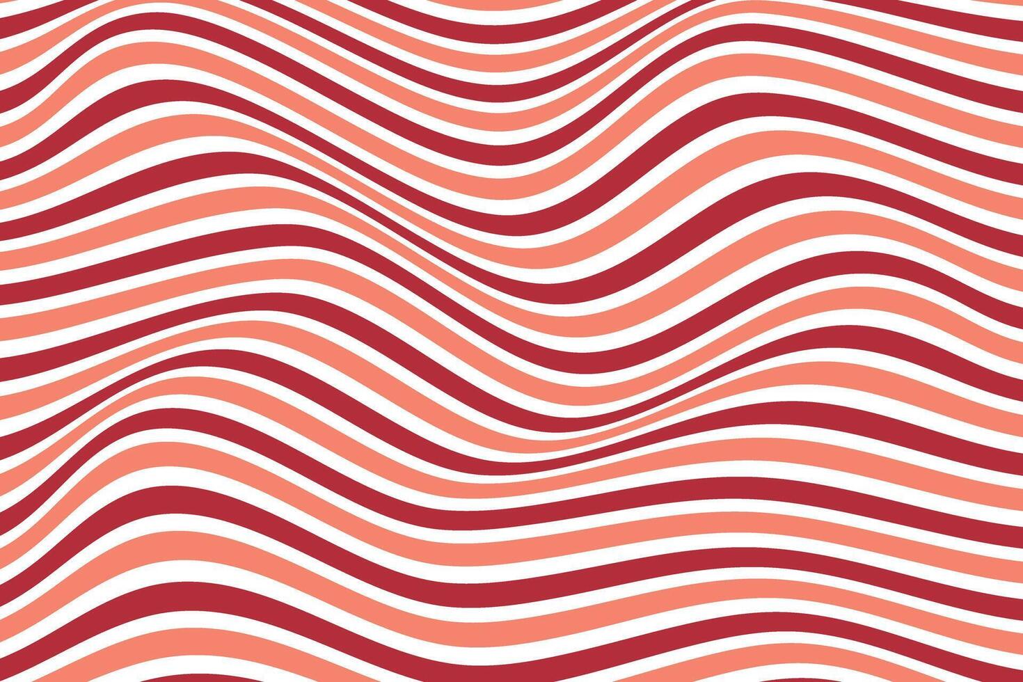simple abstract apple color horizontal line wavy pattern vector