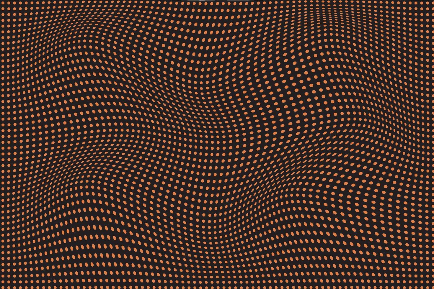 simple abstract moon cake brown color small polka dot wavy distort pattern on black color background abstract image, colorful graphics and tapestries it can be used as a pattern for the fabric vector