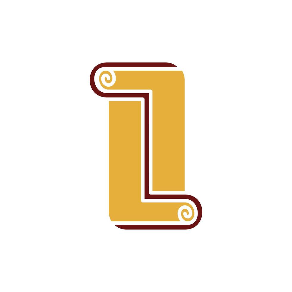 Letter L Rug modern simple logo design, logotype element for template vector
