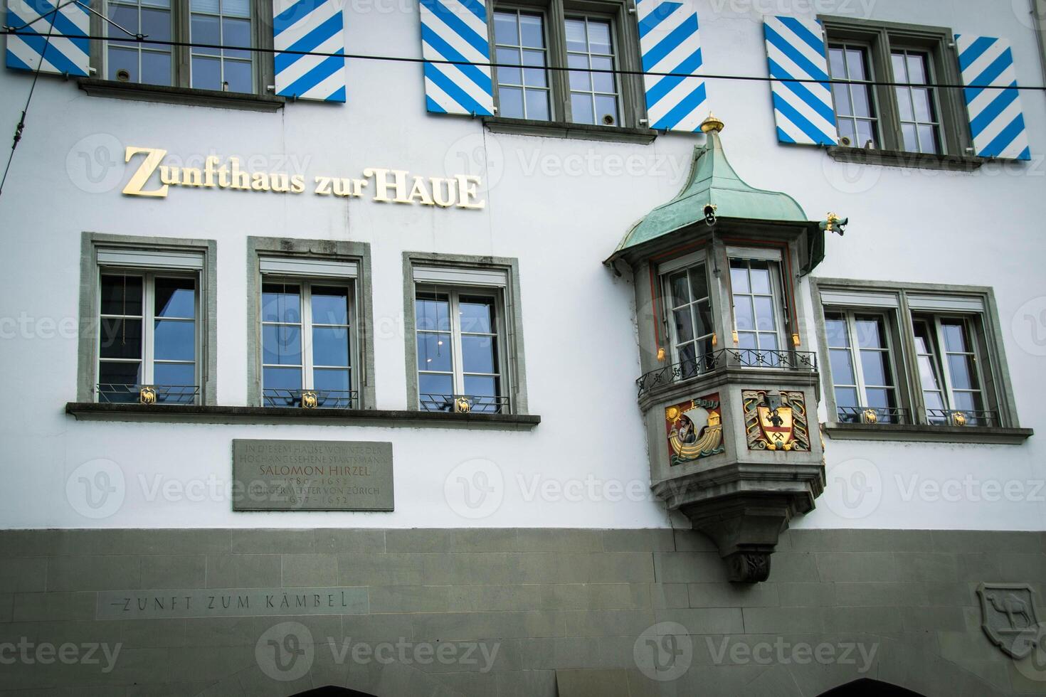 Scenic summer view of the Old Town architecture of Zurich photo
