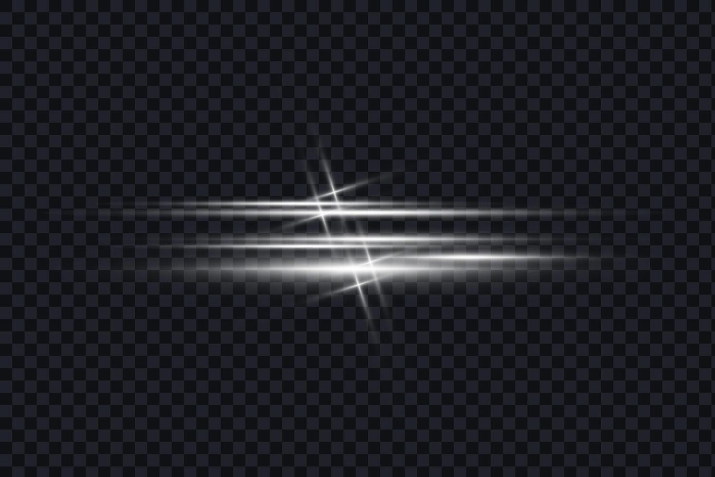 Light glare effect. Star shining light particles, design elements on background vector