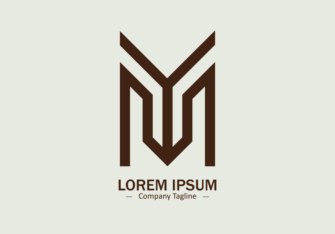 Y M logo M Y icon silhouette isolated design vector