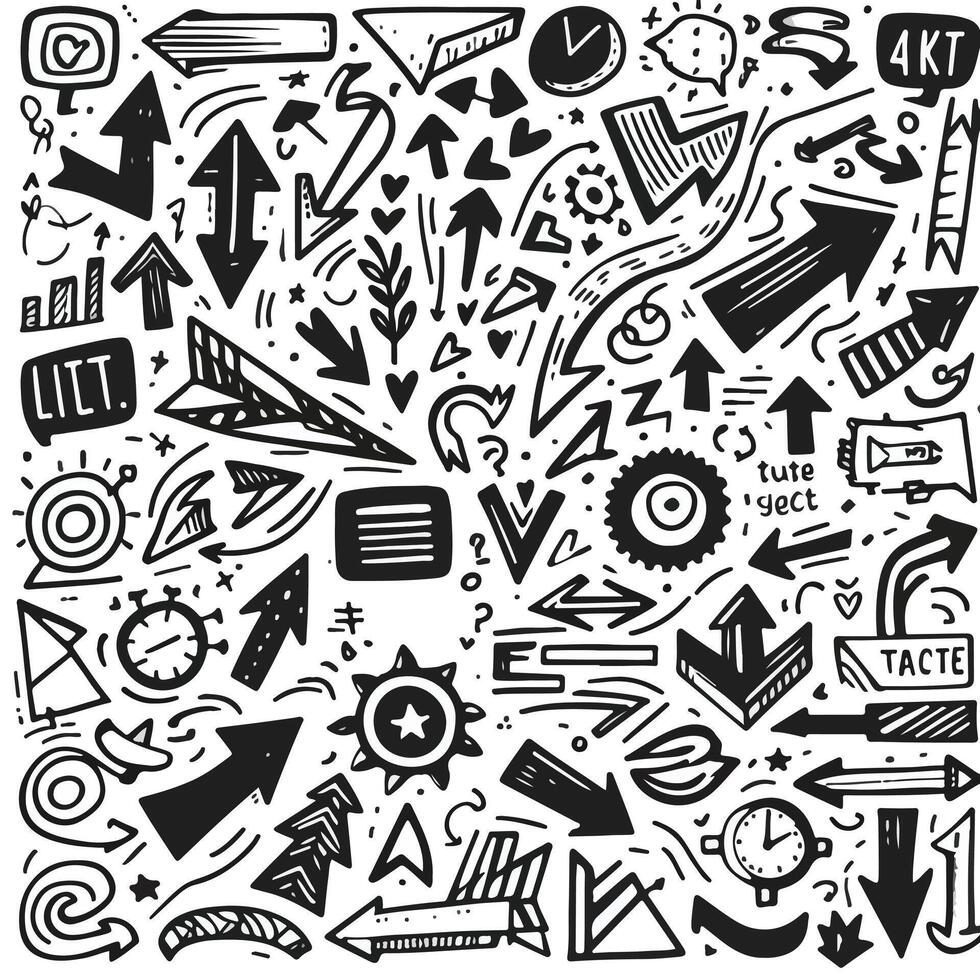 Set of Hand drawn Design vector