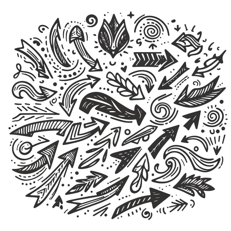 Set of Hand drawn Design vector