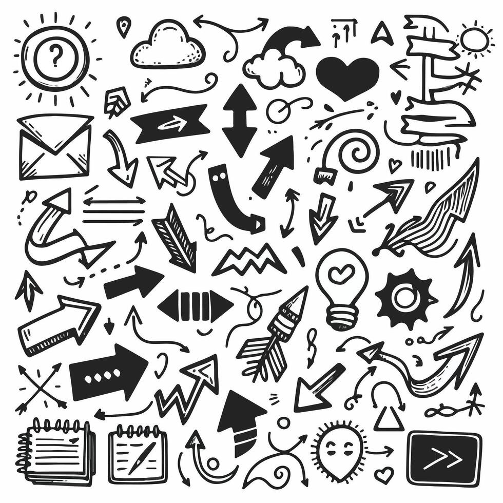 Set of Hand drawn Design vector