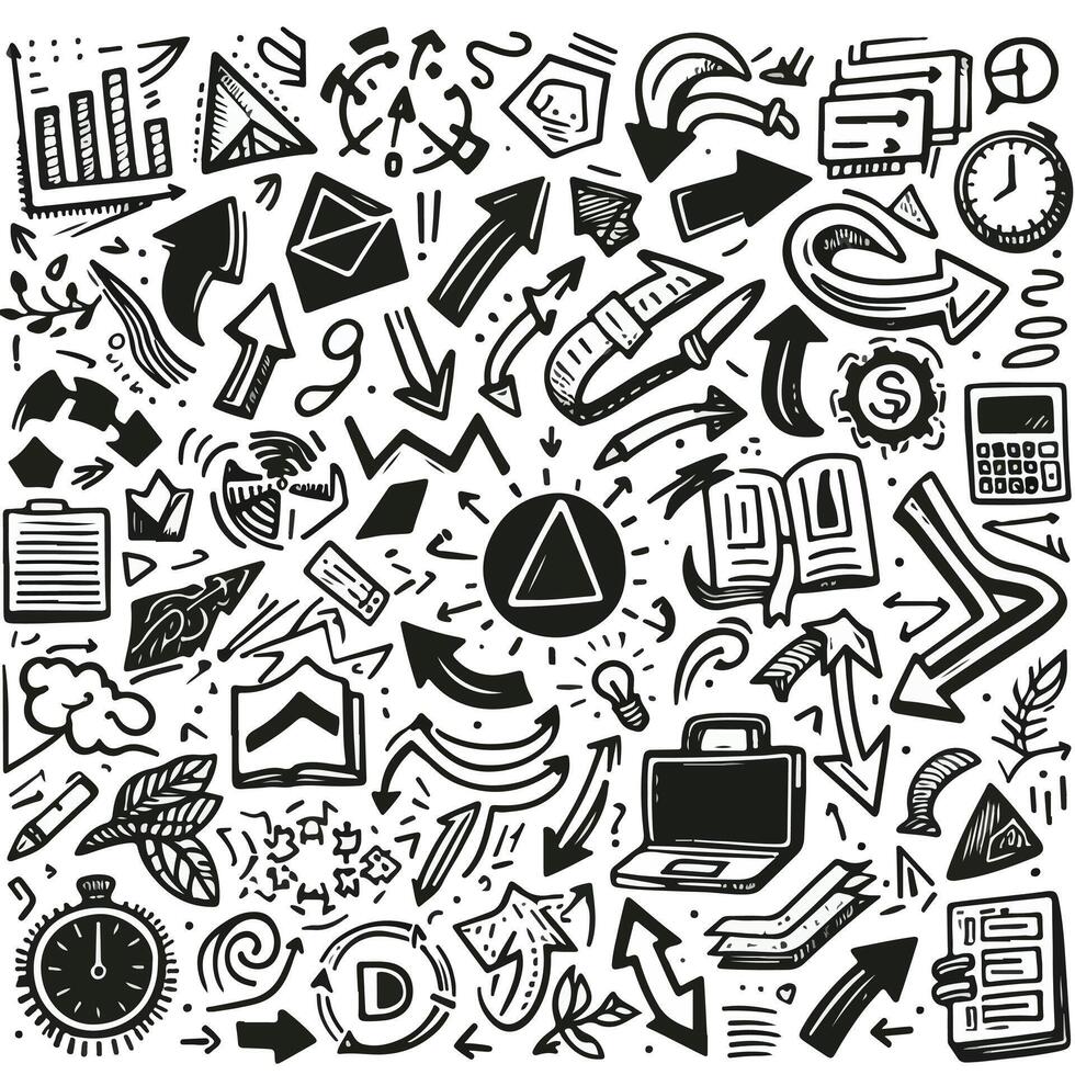 Set of Hand drawn Design vector