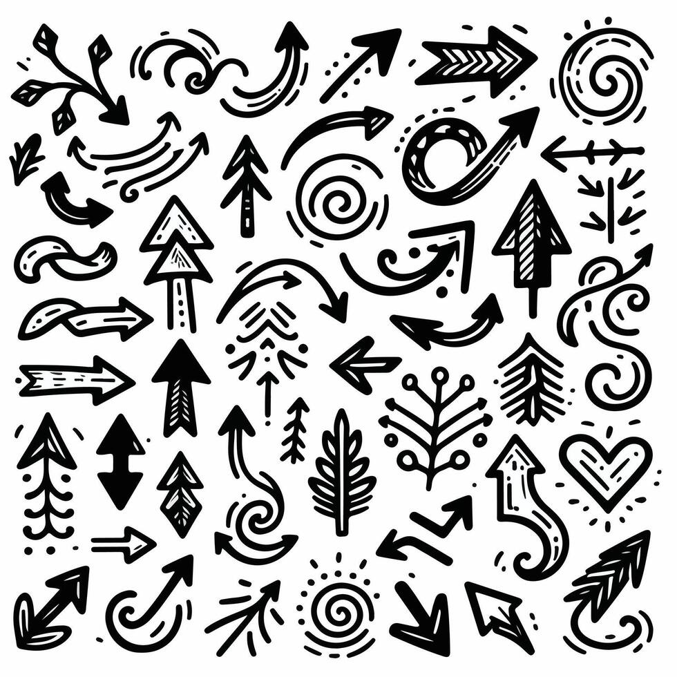 Set of Hand drawn Design vector