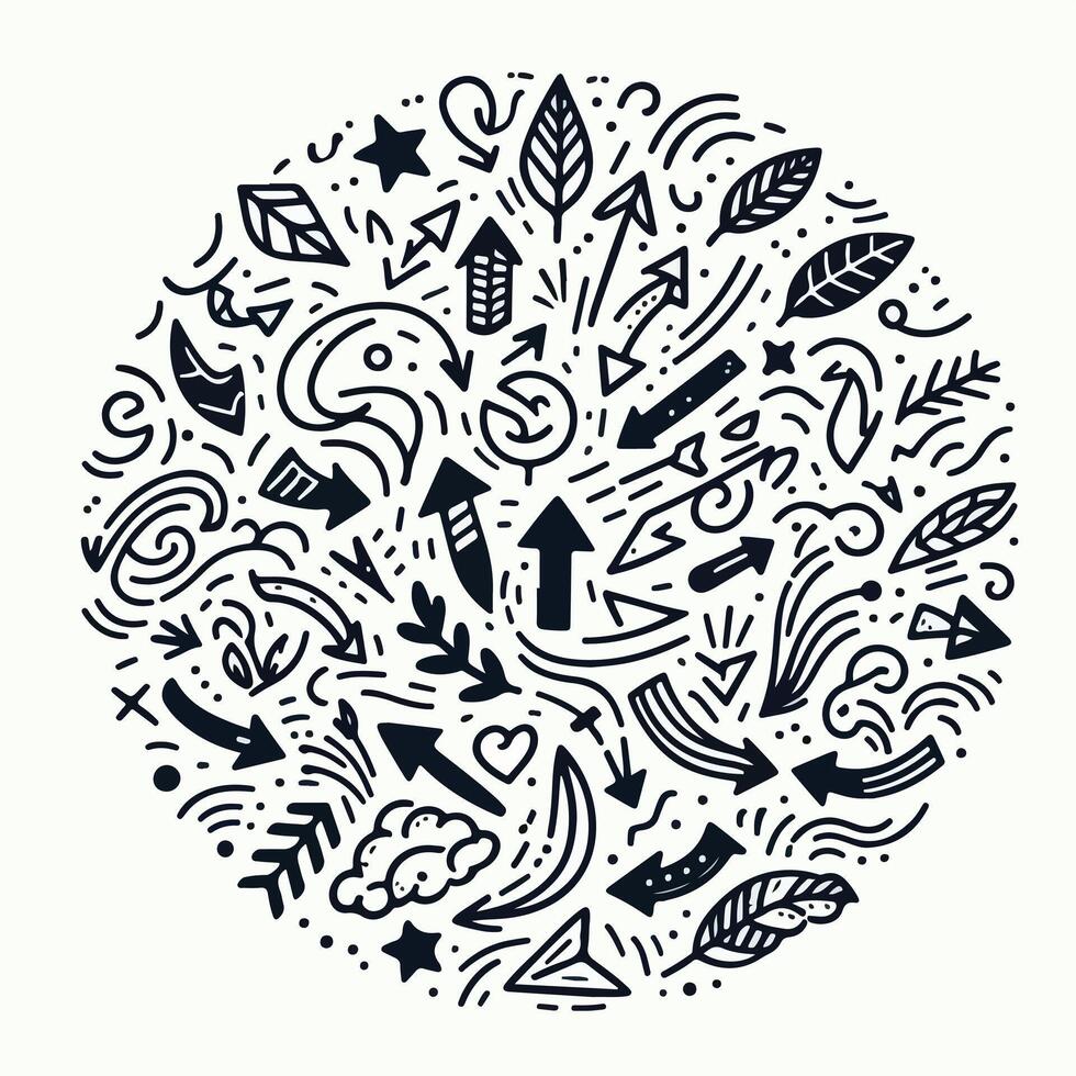 Set of Hand drawn Design vector