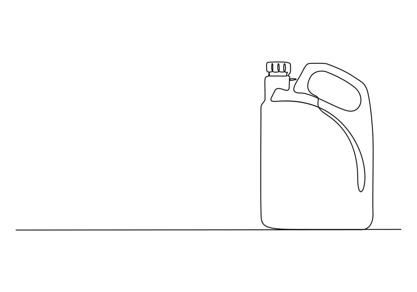 Gallon continuous one line drawing premium illustration vector