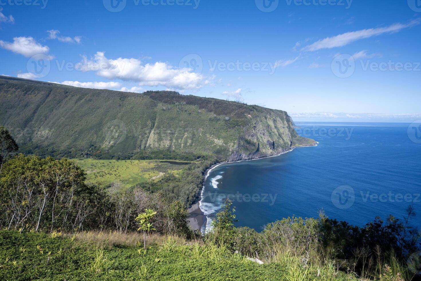 Waipio Valley lookout in Big Island Hawaii photo