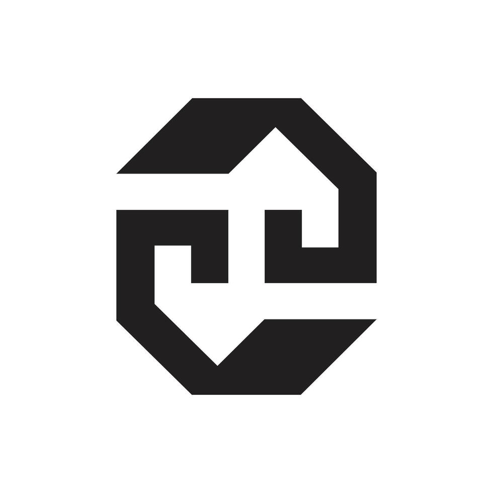 Letter S modern shape with negative space real estate business monogram logo vector