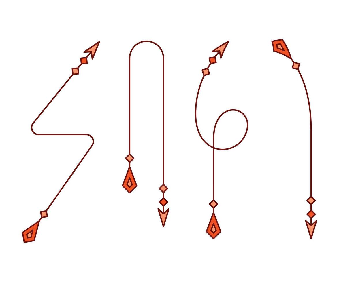decorative arrows symbols vector