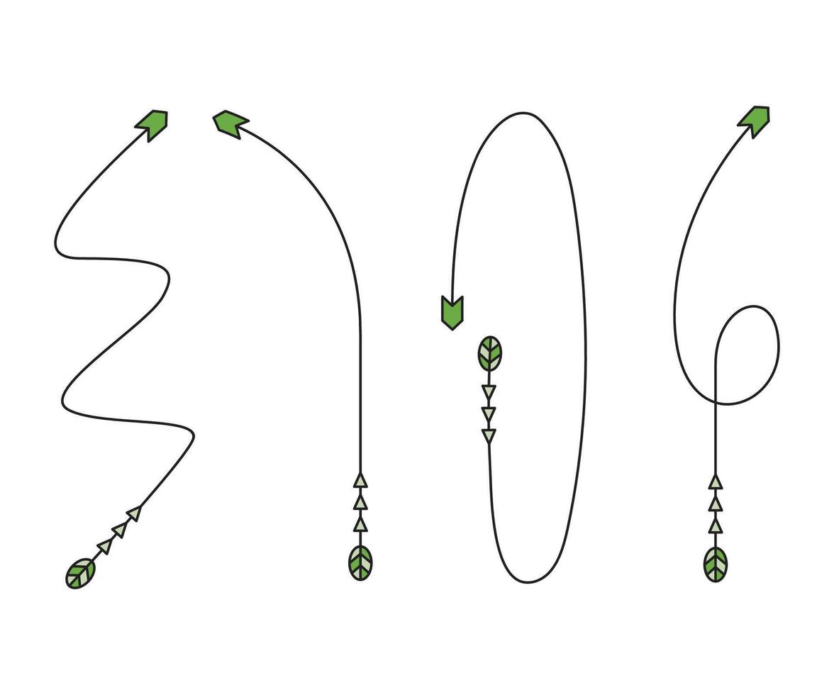decorative arrows symbols vector