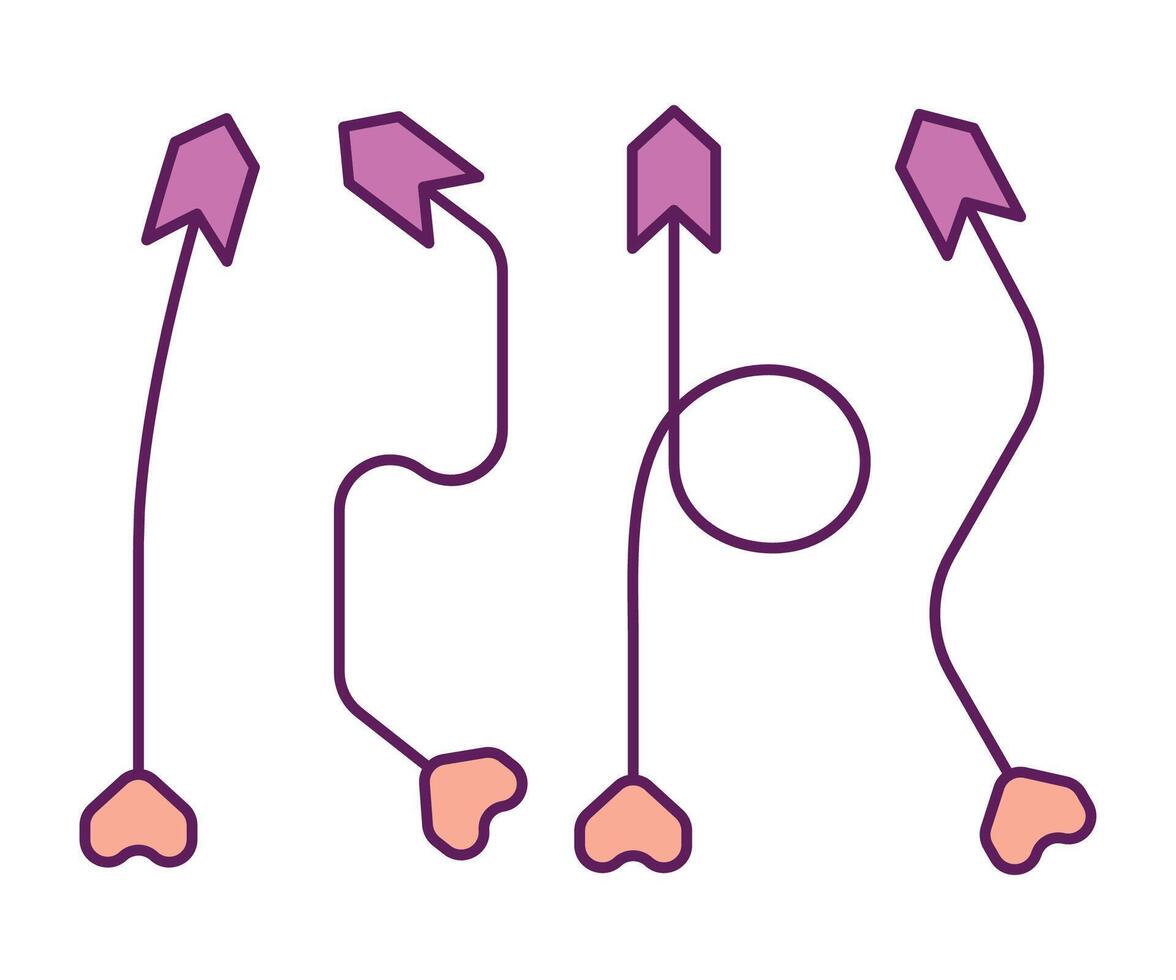decorative arrows symbols vector