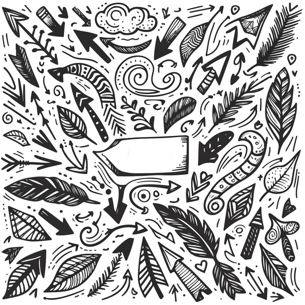 Set of Hand drawn Design vector